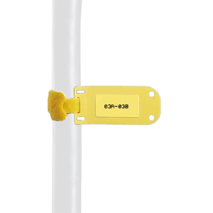 paquete de 25 marcadores de identificación autolaminados, de 33.3 x 76.2 mm, uso interior/exterior, color amarillo