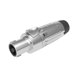 speakon conector de cable hembra de 4 polos, carcasa metalica, cable awg10, 30a