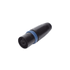 speakon conector de cable macho de 4 polos, carcasa negra, cable awg10, 30a