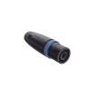 speakon conector de cable macho de 4 polos, carcasa negra, cable awg10, 30a
