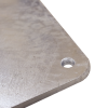base para mástil hasta 2" con opresores, base de 50 x 50 cm y tubo de 80 cm ced. 30. galv. inmersión.