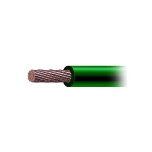 cable de cobre recubierto thw ls calibre 6 awg 19 hilos color verde (venta por metro)