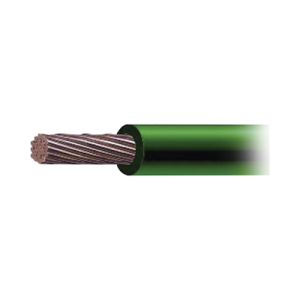 cable de cobre recubierto thw ls calibre 4 awg 19 hilos color verde (500 metros)