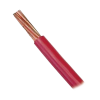 venta por metro / cable eléctrico de cobre / recubierto thw ls / calibre 14 awg / 19 hilos / color rojo.