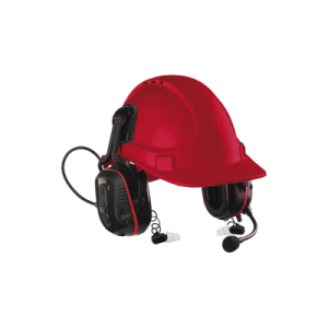 los únicos protectores auditivos (intrínsecamente seguro) con doble protección de ruido con casco con comunicación incorporada