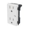 módulo dúplex de contactos eléctricos 10a 127v color blanco / compatible con cajas para pavimento sm cpav 2 y sm cpav 4 / requiere adaptador sm adap fp para fijación / modelo 25424 30