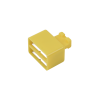 clip de puente, para uso con regletas s66 de siemon, de 1 par, color amarillo
