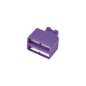 clip de puente, para uso con regletas s66, de 1 par, color violeta