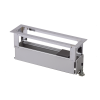 caja para instalación en escritorio para voz, datos o contactos eléctricos / capacidad para 4 módulos / salida de cables "posterior" / los módulos se adquieren aparte / (kfc134/14cy)