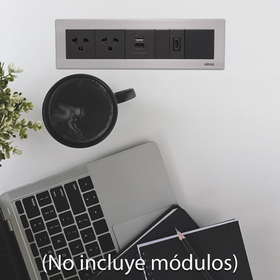 caja para instalación en escritorio para voz, datos o contactos eléctricos / capacidad para 6 módulos / salida de cables "posterior" / los módulos se adquieren aparte / (kfc136/14cy) caja para instalación en escritorio para voz, datos o contactos eléctricos / capacidad para 6 módulos / salida de cables "posterior" / los módulos se adquieren aparte / (kfc136/14cy)