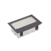 caja para instalación en piso falso para voz, datos o contactos eléctricos / capacidad para 4 módulos / espacio embellecedor en la tapa / profundidad ajustable de 90 a 120 mm / los módulos se adquieren aparte / (sf410/14cy)