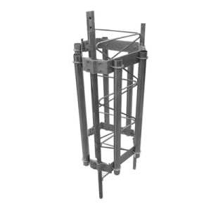 herraje para 6 antenas sectoriales compatible con tramo stz35g.