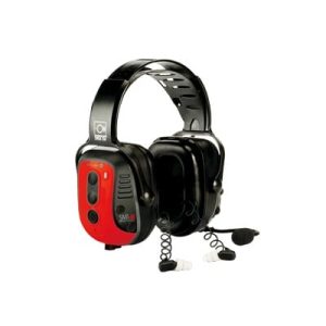 audifonos inteligentes de diadema de uso rudo intrinsecamente seguros de doble protección con bluetooth y comunicación a corta distancia incluido para radios análogos y digitales