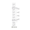 montaje lateral ajustable en kit para mástil de antenas dipolo a 91 cm de distancia torre.