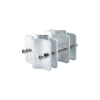 herraje adaptador de mástil para diámetros desde 3/4" hasta 2 1/4". galv. en caliente.