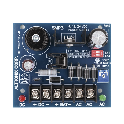 6 o 12 o 24 vcc @ 2.5 a / fuente tipo tarjeta / 1 salida / requiere transformador de entrada / capacidad de baterías / baterías no incluidas. 6 o 12 o 24 vcc @ 2.5 a / fuente tipo tarjeta / 1 salida / requiere transformador de entrada / capacidad de baterías / baterías no incluidas.