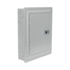 centro de carga monofásico 1 fase, 3 hilos para interruptores qp, de 12 polos 24 circuitos, 120/240vca, barras de aluminio 125 amp, nema 1, uso interior. incluye tapa.