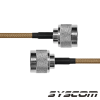 jumper con cable lp142 de 30 cm, con conectores n macho a n macho.