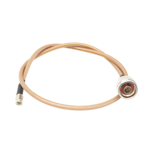 jumper con cable lp142 de 60 cm, con conectores n macho a sma macho (hasta 8 ghz).