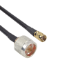 jumper de 60cm con cable lp240 y conectores n macho y sma macho inverso.
