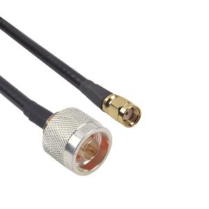 cable lmr 240 de 60 cm con conectores n macho y sma macho inverso.