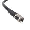 cable lmr 240uf (ultra flex) de 60 cm con conectores n macho y sma macho.