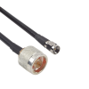 cable lmr 240uf (ultra flex) de 91 cm con conectores n macho y sma macho.