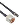 cable lmr 240 de 60 cm con conectores n macho y sma hembra.