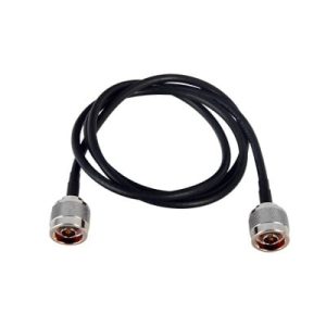 jumper de 110 cm fabricado con cable rg 58u sys, conectores "n" en ambos extremos.