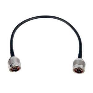 jumper de 30 cm fabricado con cable rg 58u sys, conectores "n" en ambos extremos