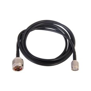 jumper de 150 cm fabricado con cable rg 58u sys, conector "n" y conector "tnc"en el otro extremo.