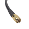 cable lmr 240uf (ultra flex) de 60 cm con conectores n hembra y sma macho inverso.