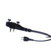 micrófono audífono de 1 cable de fibra trenzada con sistema snap para radios icom ic f4003/4013/2000/4021/4031/4210/4230/ic f14/3021/3013/3103/3003/1000/2000/s/t (con tornillos)
