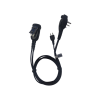 micrófono audífono de 1 cable de fibra trenzada con sistema snap para radios icom ic f4003/4013/2000/4021/4031/4210/4230/ic f14/3021/3013/3103/3003/1000/2000/s/t (con tornillos)