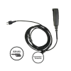 cable para micrófono audífono snap intercambiable con conector para radios icom ic f3216/4261ds/dt, ic f52d/62d, ic f3400/4400ds/dt