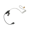 auricular de tubo acústico transparente con cable de fibra tranzada con conector snap tipo mirage. requiere micrófono de solapa de 1 o 2 hilos de la serie snap.