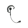 auricular de gancho para el oído (responder) con cable de fibra trenzada y conector snap. requiere micrófono de solapa de 1 o 2 hilos de la serie snap.