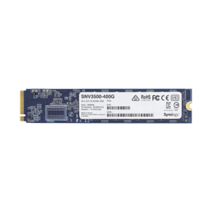 ssd 400gb nvme m.2 22110, diseñada para synology nas con ranuras m.2 integradas