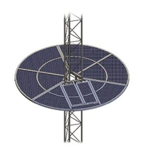 sistema antiescala tipo sombrilla para torre stz45.
