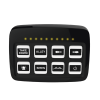 controlador universal de 8 interruptores, 12 24 vcd con montaje fijo y de succión