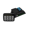 controlador universal de 8 interruptores, 12 24 vcd con montaje fijo y de succión