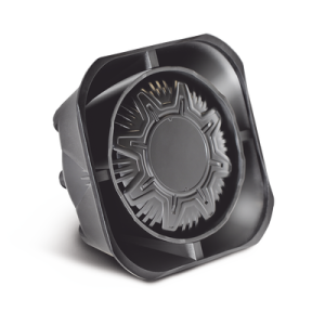 bocina compacta de uso rudo, 100 watts de potencia, ideal para vehículos de encubierto, montaje universal, 11 ohms de impedancia