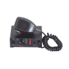 sirena vehicular de 100w de potencia, con switch giratorio de 6 posiciones y micrófono integrado de uso rudo