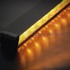 barra de luces de 8 módulos, 32 led, 47 pulgadas, Ámbar, sae clase 1, con controlador de 8 interruptores