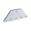 placas igualadoras con tornillería y separadores, para 6 retenidas. galvanizado en inmersión.