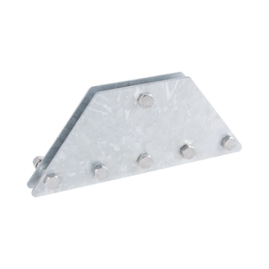 placas igualadoras con tornillería y separadores, para 6 retenidas. galvanizado en inmersión.
