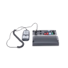 sirena vehicular de 200w de potencia, con controlador unimando de 15 botones para control de tonos, 12 salidas auxiliares y micrófono