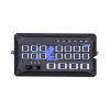 sirena vehicular de 200w de potencia, con controlador de panel deslizante de 19 botones, indicador de flecha de tráfico de 6 led, 12 salidas auxiliares