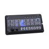 sirena vehicular de 200w de potencia, con controlador de panel deslizante de 19 botones, indicador de flecha de tráfico de 6 led, 12 salidas auxiliares