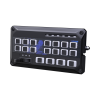 sirena vehicular de 200w de potencia, con controlador de panel deslizante de 19 botones, indicador de flecha de tráfico de 6 led, 12 salidas auxiliares